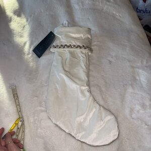 Rachel Zoe beaded Christmas stocking NWT